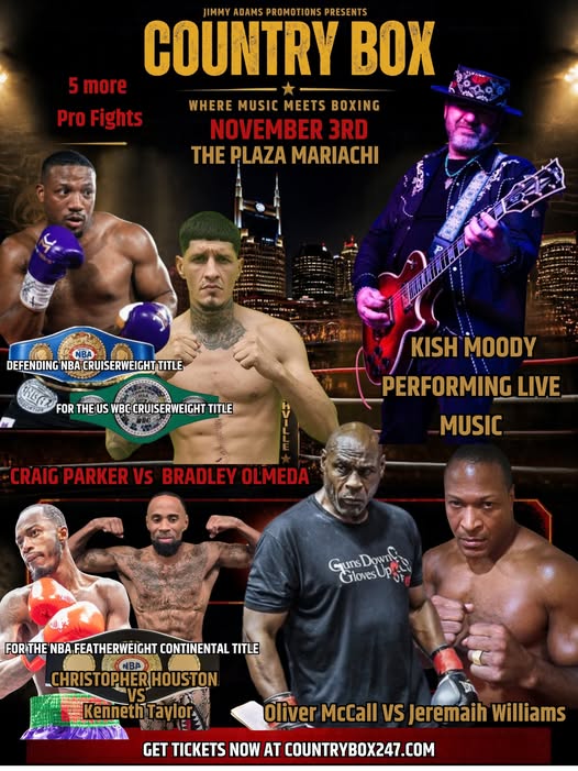 Country Box — November 3, 2026 fight poster